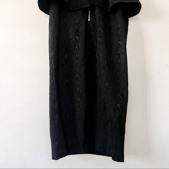 NWT Veronica Beard Allyson Black Strapless Jacquard Peplum Midi Dress Size 2 - Picture 11 of 13